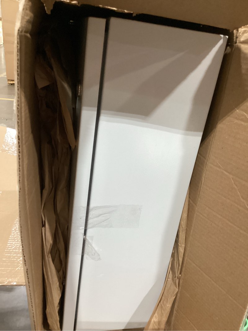 Condition photo showing As Is for waterproof electrical enclosure 24 x 24 x 8'', outdoor electrical box weatherproof, electrical junction box with reinforced lock 24 x 24 x 8 grey