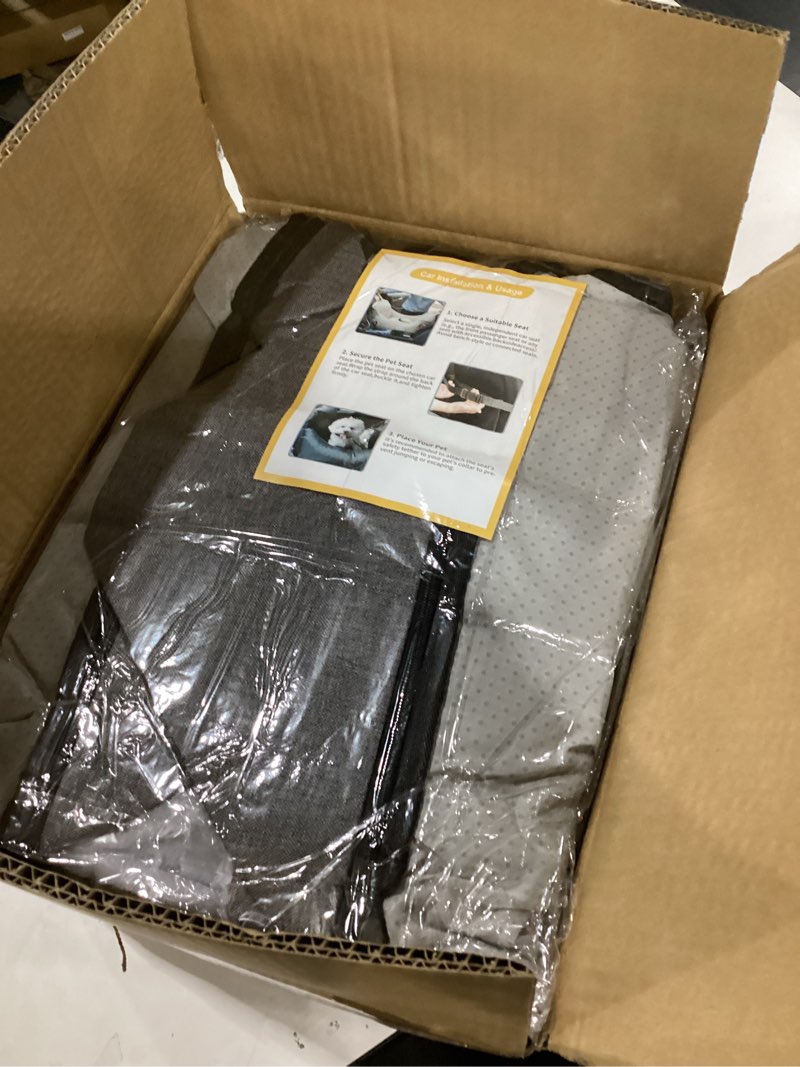 car seat for small & medium-sized dogs & cats up to 25 lbs – cushy, roomy, washable, carrier seat wi