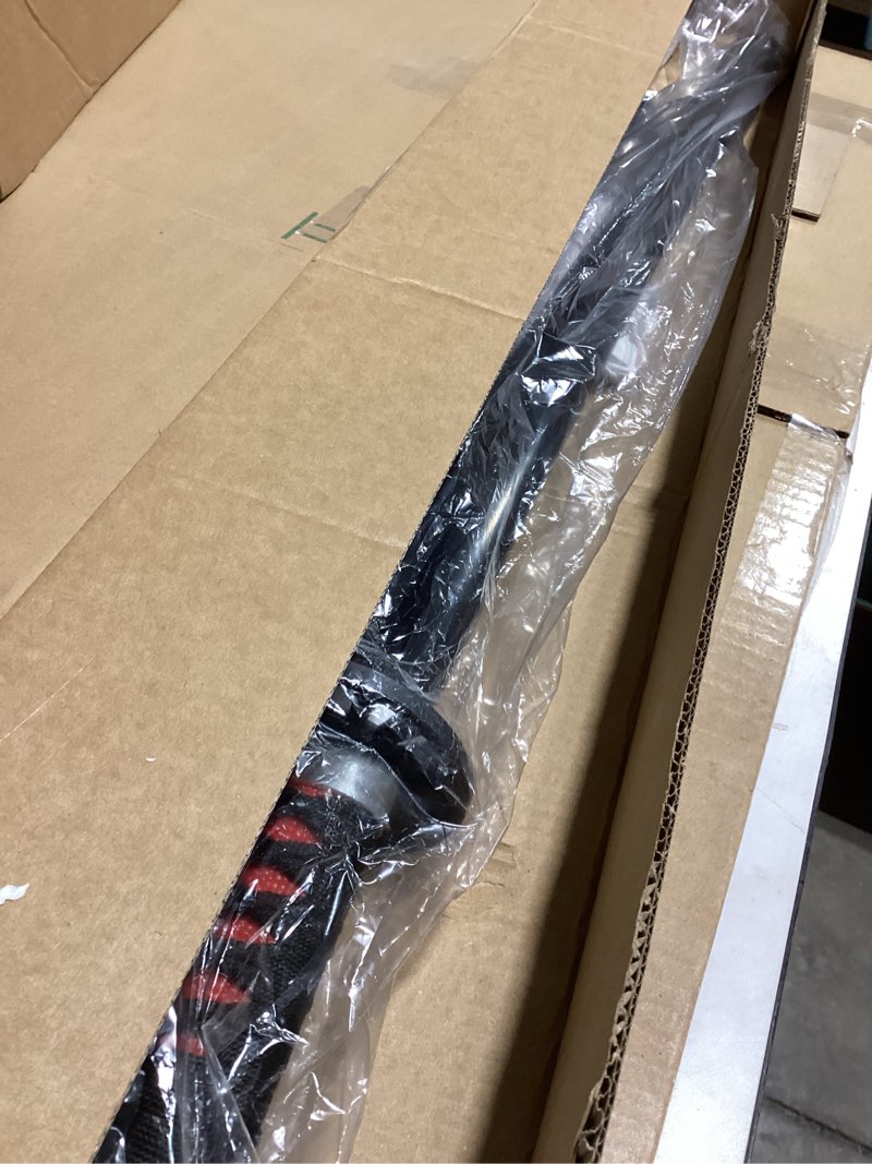 Condition photo showing New/Like New for RENGENG Light Up Sword, 40 Inches Rechargeable Plastic Replica with Belt & Stand, Sword with Original Texture Kamado Tanjiro