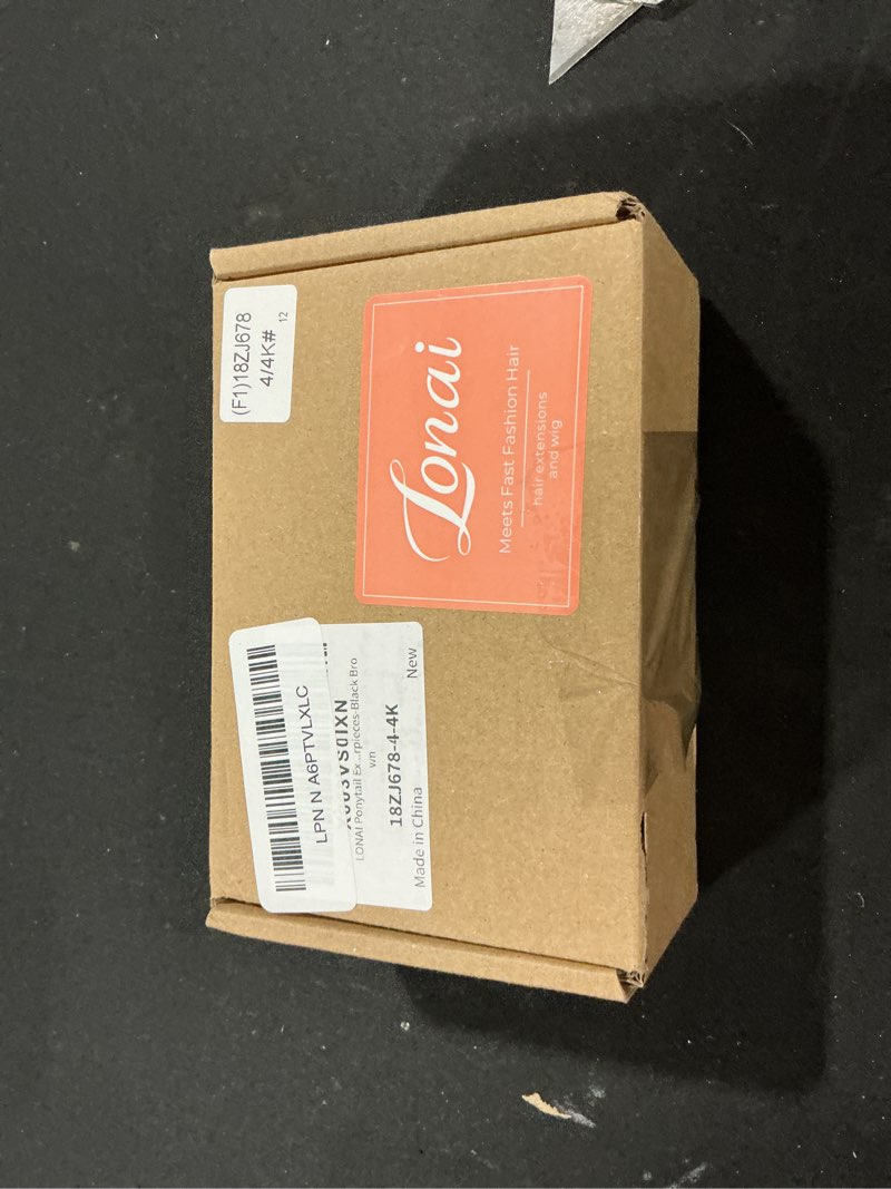 Condition photo showing New/Like New for LONAI Ponytail Extension, 18" Wavy Claw Clip Ponytail Extensions ZJ001 Shoulder Length Curly Wavy Cl