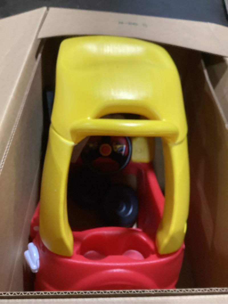 Condition photo showing As Is for little tikes cozy coupe 30th anniversary car