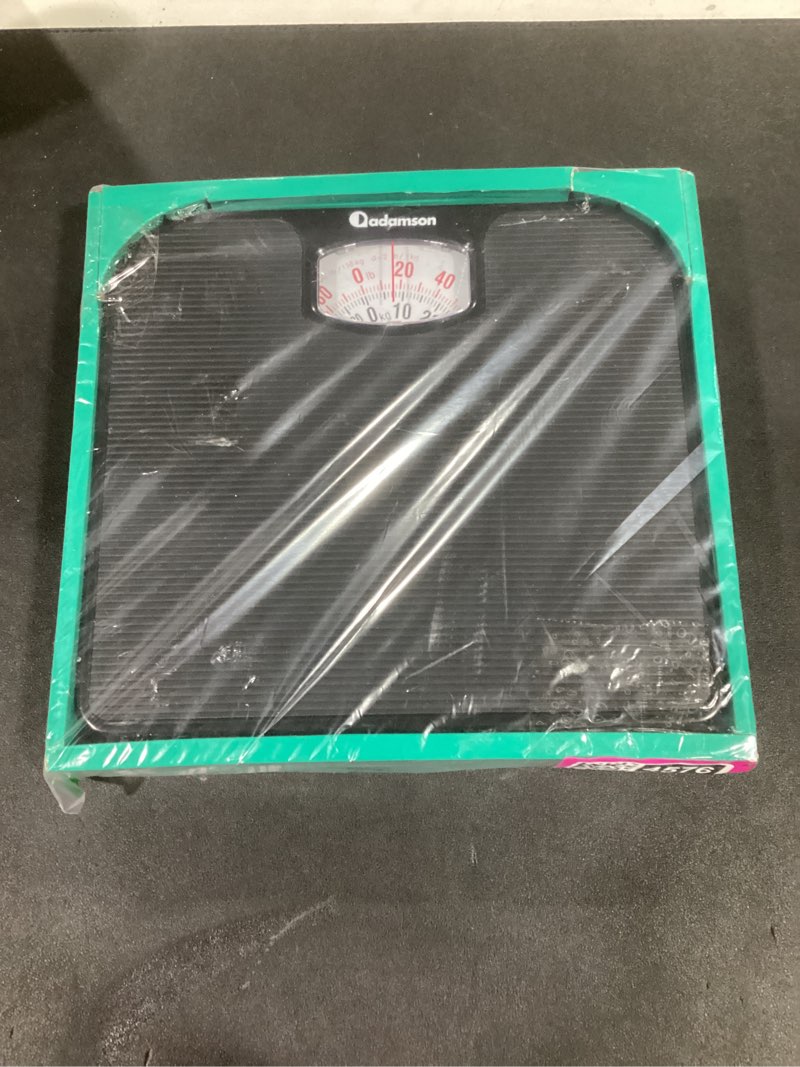 Condition photo showing Good Condition for Adamson A21 Analog Scales for Body Weight - Up to 300 LB - New - Anti-Skid Rubber Surface + Large Numbers - Analog Bathroom Scale - Affordable - Durable with 20-Year Assurance - Black