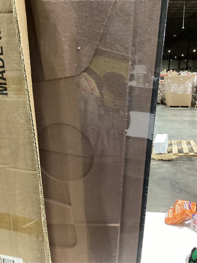 Condition photo showing New/Like New for Large 3D Textured Framed Neutral Abstract Wall Art for Living Room, 3 Piece Modern Artwork for Walls, Minimalist White and Brown Geometric Wall Paintings for Hallway, Stair, Office Wall Decor 24x36 In