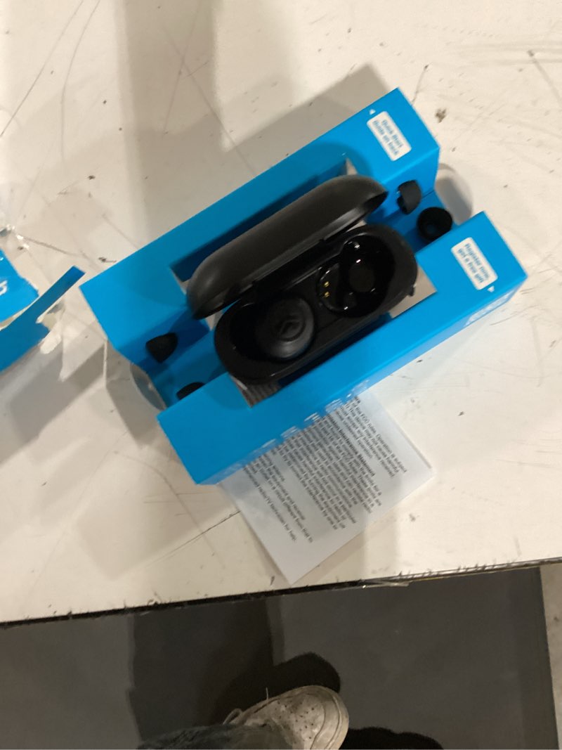 Condition photo showing As Is for jlab go air pop bluetooth earbuds, true wireless with charging case