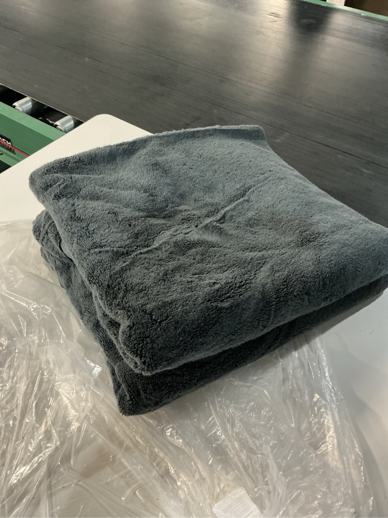 Condition photo showing Good Condition for turkish ultra plush bath towel (set of 2), one size, charcoal