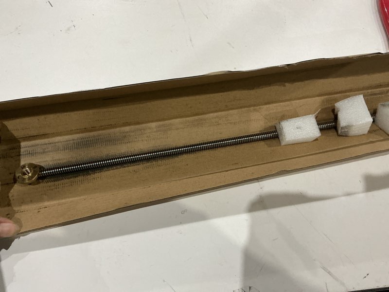 Condition photo showing Good Condition for 470mm t8 tr8x2 lead screw and brass nut (acme thread, 2mm pitch, 1 start, 2mm lead) for lcd dlp sla 3d printer and cnc machine z axis