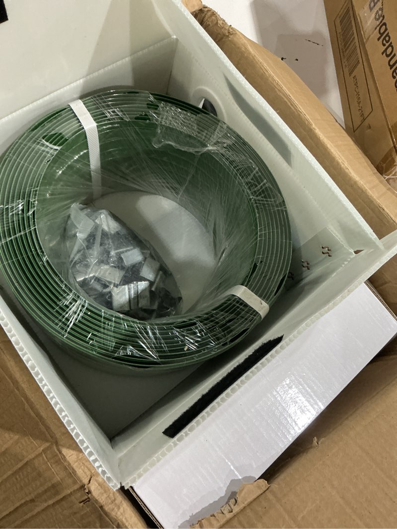 Condition photo showing Good Condition for banding strapping kit, pallet strapping kit, packaging banding tool with 5/8" width, 1000' length polyester strapping coil roll and dispenser box – heavy duty certified 1200 lbs break polyester pet banding strapping kit
