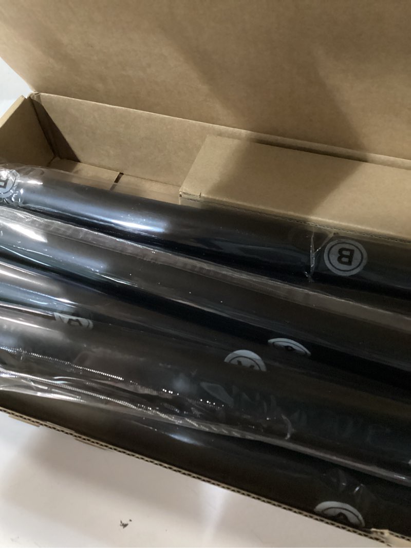 Condition photo showing Good Condition for 1” diameter curtain rods itself is 30 to144 inch 1 pack fit 30-142 inch, 66 to 120 inch window with heavy duty adjustable rod matte black splicing metal extra long curtain rod for windows black 30-144"/1 pack