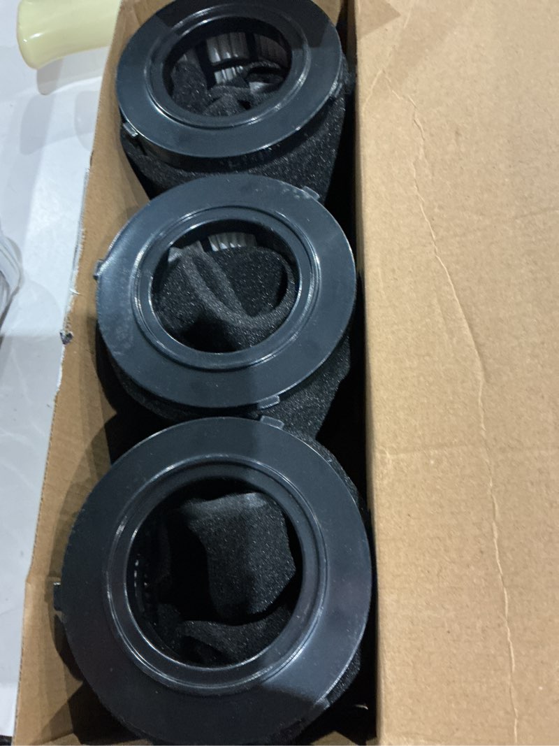 Condition photo showing Good Condition for 3 pack dcv5801h hepa filter compatible with dewalt dcv580h, dcv581h 20v max wet/dry vacuum, with 6 foam sleeve filters & 1 brush