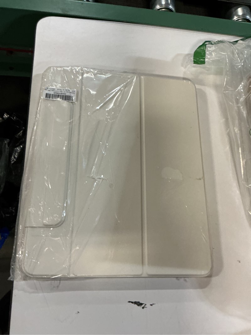 Condition photo showing Good Condition for Case for iPad Air 13 Inch M3/M2 2025/2024, iPad Pro 12.9 Inch 6th/5th Generation 2022/2021 with Pencil Holder, Vertical Stand, Detachable Magnetic Trifold Stand Case,Auto Wake/Sleep, White