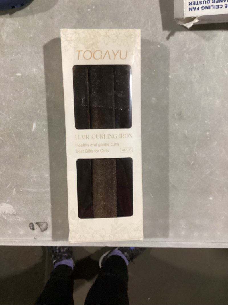Condition photo showing Good Condition for Togayu Heatless Curls, Heatless Curls Overnight Hair Care Set - Jumbo Velvet Hair Curlers to Sleep In, Soft Heatless Curling Rods for All Hair Types Brown
