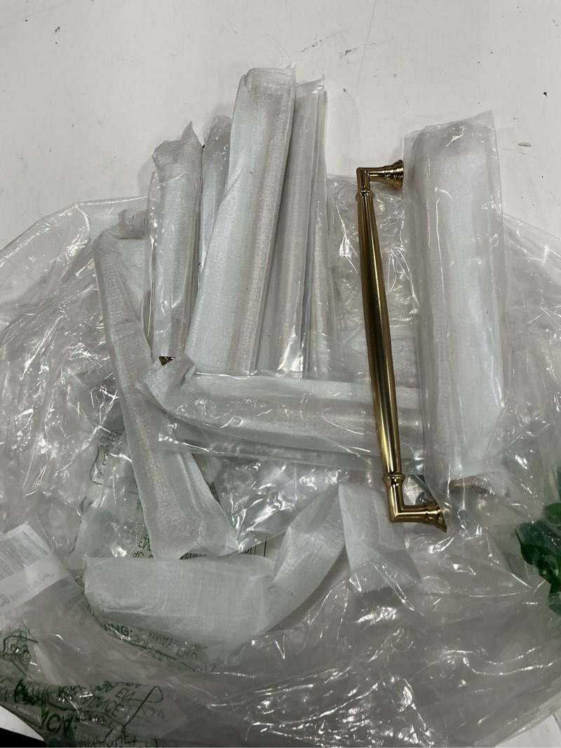 Condition photo showing As Is for khtumeware 20 pack 3-3/4 inch(96mm) champagne bronze cabinet pulls champagne brass kitchen cabinet handles kitchen cabinet hardware for cupboard drawer handles dresser pulls