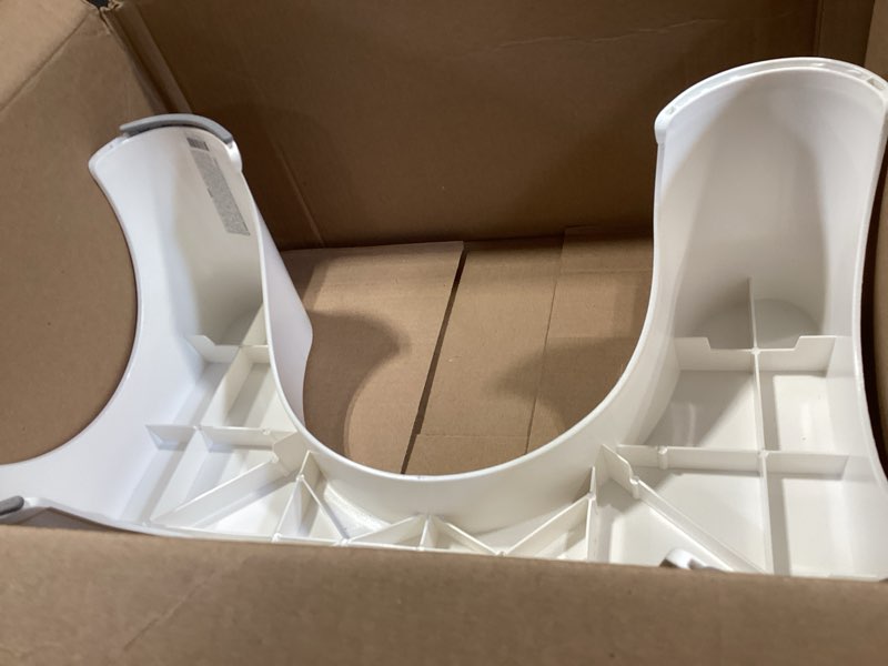 Condition photo showing As Is for squatty potty the original bathroom toilet stool, 7 inch height, white
