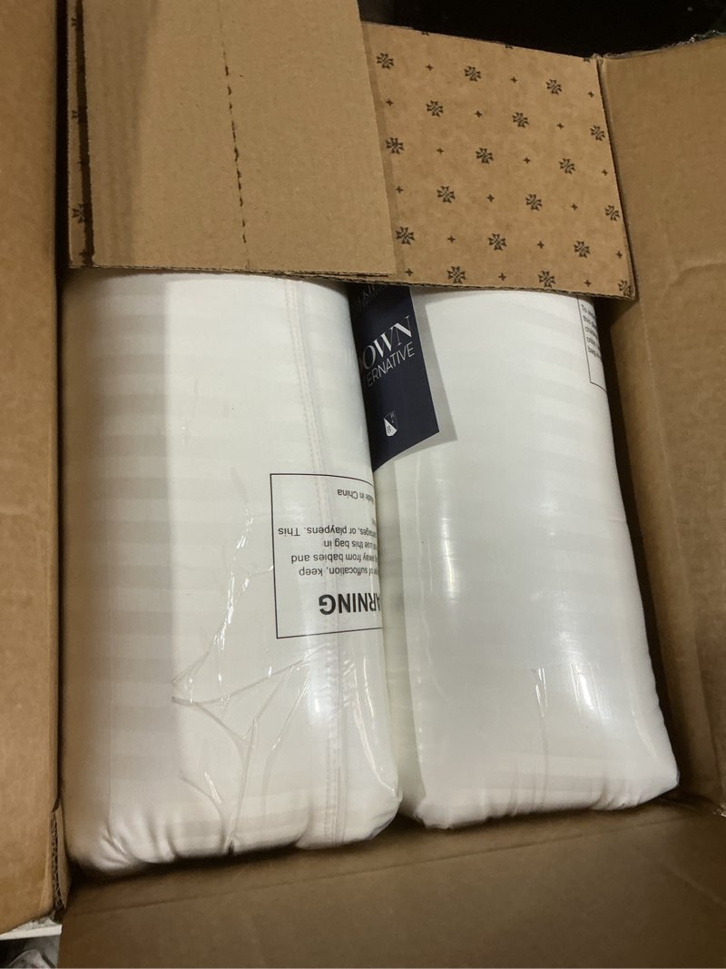 Condition photo showing Good Condition for Beckham Hotel Collection Bed Pillows Standard/Queen Size Set of 2 - Original Soft Down Alternative Pillow for Sleeping - Soft Support for Back, Stomach or Side Sleepers Queen / Standard White