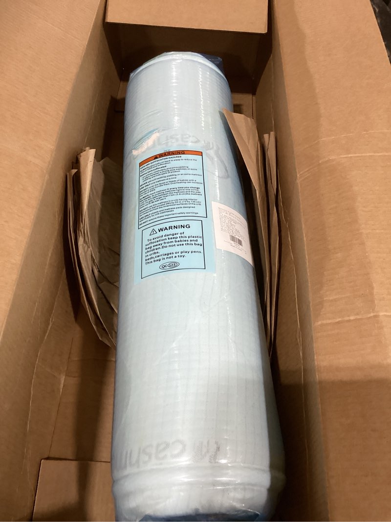 Condition photo showing Good Condition for letmxiu premium crib & toddler mattress,100% knitted fabric, premium fleece surface-hypoallergenic, 5" thick firm soft crib mattress, non-toxic - fits standard cribs & toddler beds