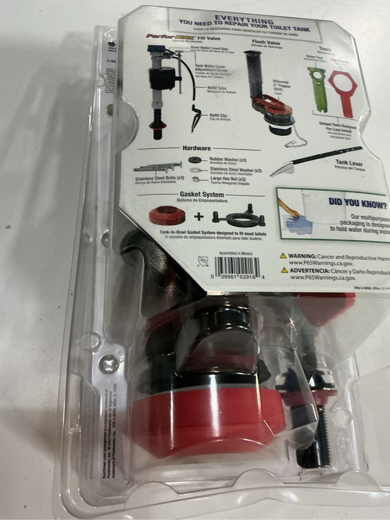 Condition photo showing As Is for fluidmaster universal toilet repair kit