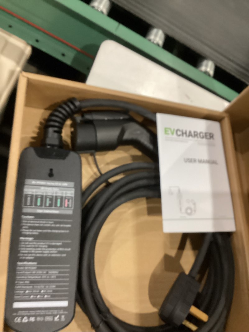 Condition photo showing Good Condition for ev charger level 2,(nema 10-30, 30a/25ft,6.6kw) portable electric vehicle charging station for electric and hybrid vehicles