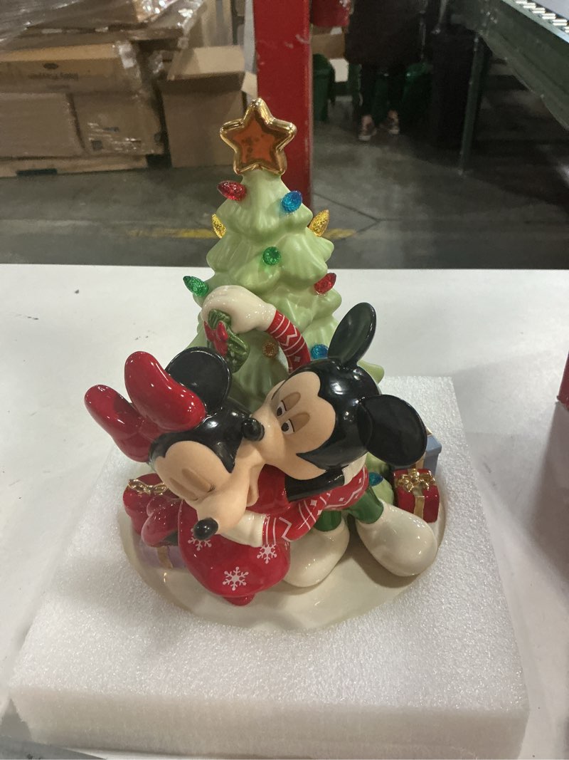 Condition photo showing Good Condition for Lenox 897677 Disney Light-Up Tree Figurine, Christmas Decorations, Indoor Decor