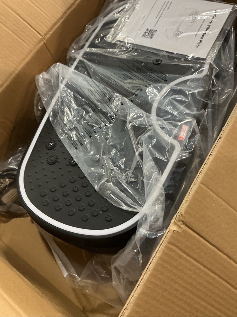 Condition photo showing Good Condition for Vibration Plate Exercise Machine, 2026 EvoSpark Dual Motor Vibration Plate for Lymphatic Drainage, 3D & 4D Whole Body Vibration Plates for Weight Loss, Shaker Workout Equipment for Women Men Home 4D Vibration Plate- Black