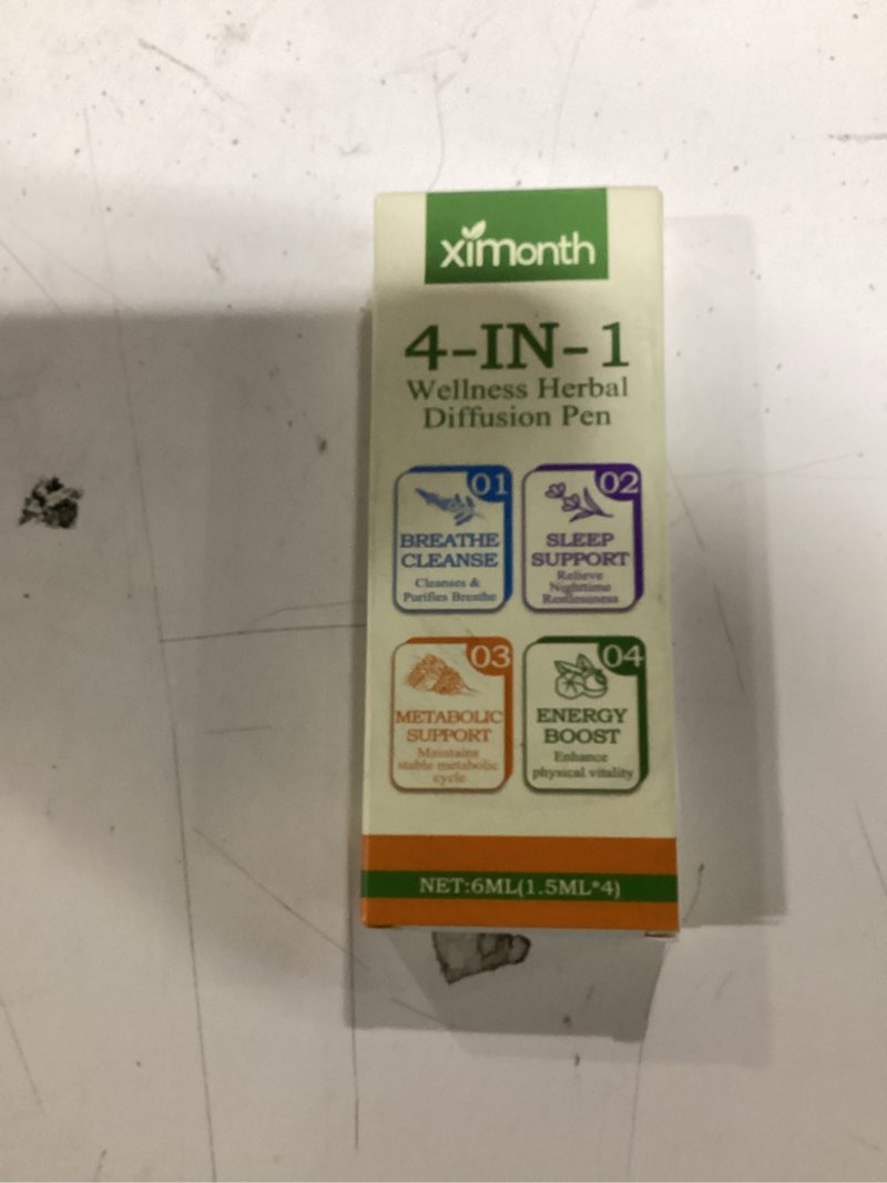 Condition photo showing New/Like New for 4-in-1 Herbal Diffuser Pen by Pure Botanicals | 100% Natural Mullein Diffuser Pen for All-Day Energy, Focus & Evening Sleep Support | Crisp Cooling Aroma, Portable Long-Lasting 600 Uses (4PCS)