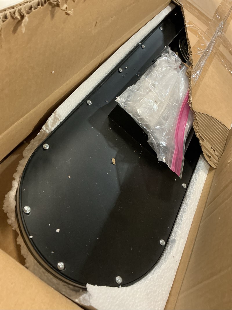 Condition photo showing Good Condition for ADISUN Modern LED Ceiling Light Dimmable Linear Ceiling Light 39.4in Semi Flush Mount Long Lights with Remote Control and Side Lighting for Living Room Kitchen Dining Room (65W) Black-39.4inch 1 Pack