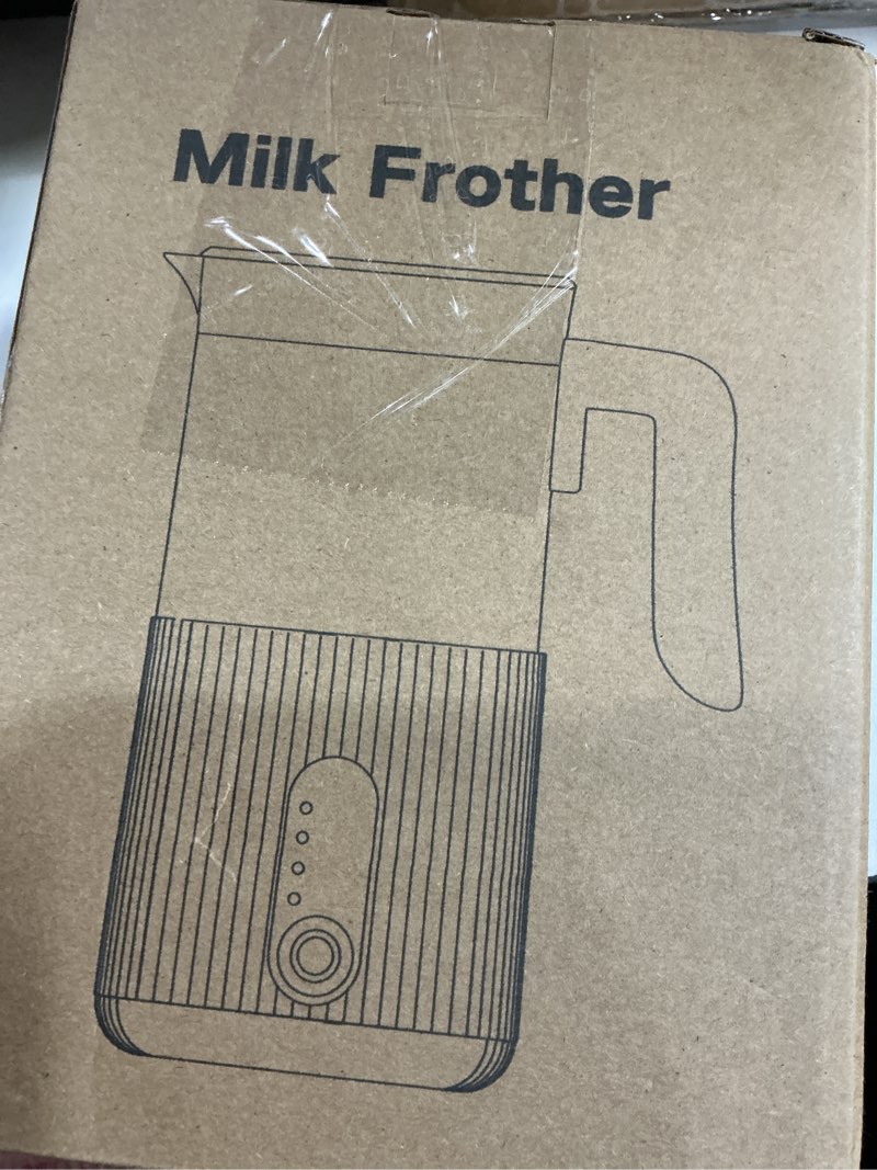 Condition photo showing As Is for Electric Touch Control Milk Frother and Steamer with Detachable Cup, Instant Foam Frother for Latte/