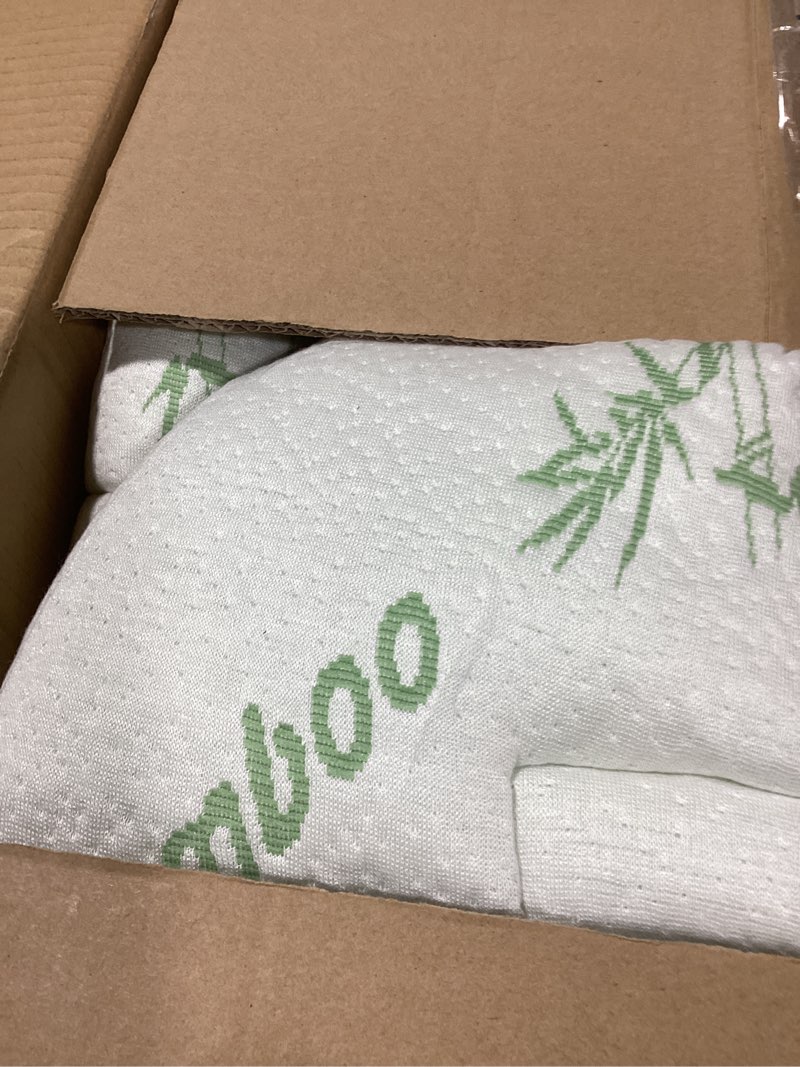 Condition photo showing Good Condition for Ultra Soft Twin XL Size Mattress Topper - Viscose Made from Bamboo Pillow Top Mattress Pad for Back Pain Relief - Naturally Cooling for Hot Sleepers, Green Green Twin XL