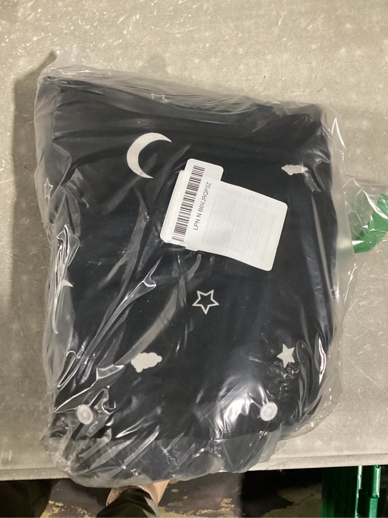 Condition photo showing New/Like New for Amazon Basics Portable Blackout Curtain Shade with Suction Cups, 50" W x 78"L, 2-Pack, Moon and Stars Moon and Stars 2-Pack