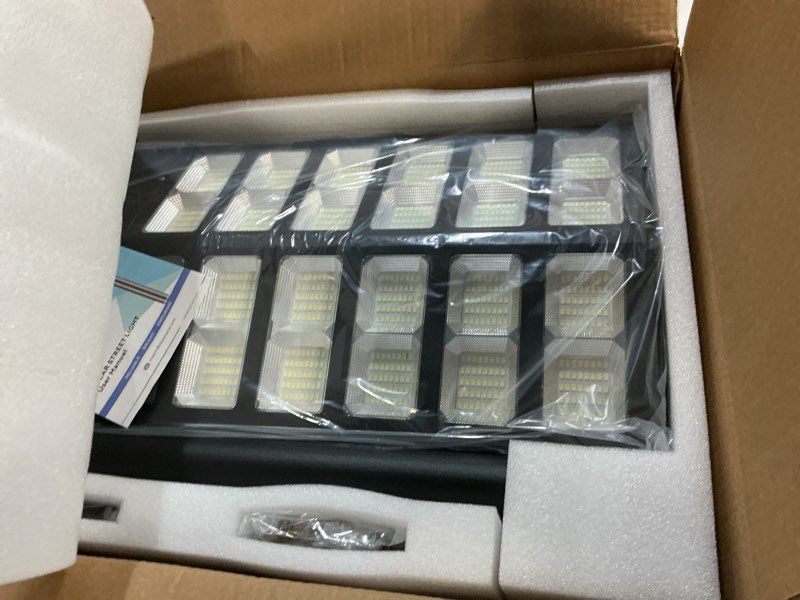 Condition photo showing Good Condition for deepn 8000w solar street light, 480000 lumens dusk to dawn led flood lights outdoor motion sensor, ip66 waterproof commercial grade solar outdoor lights with remote control for parking lot 1
