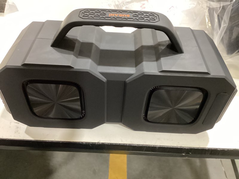 Condition photo showing Good Condition for bugani shock bluetooth speaker, portable bluetooth 5.3, waterproof, 60w super power, outdoor speaker, black(new model)