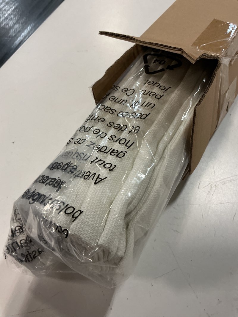 Condition photo showing Good Condition for lazblinds no drill roman shades for windows, cordless light filtering window shades with uv protection, polyester fabric for bedroom & living room, 29" w x 64" h, off white light filtering - off white 29"w x 64"h