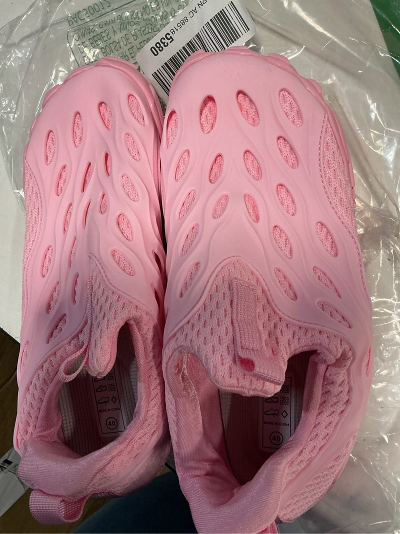 Condition photo showing Good Condition for WateLves Barefoot Water Shoes Women Men Minimalist Walking Hiking Shoes Slip On Sneakers for Trekking | Trail Running | size 40 Pink