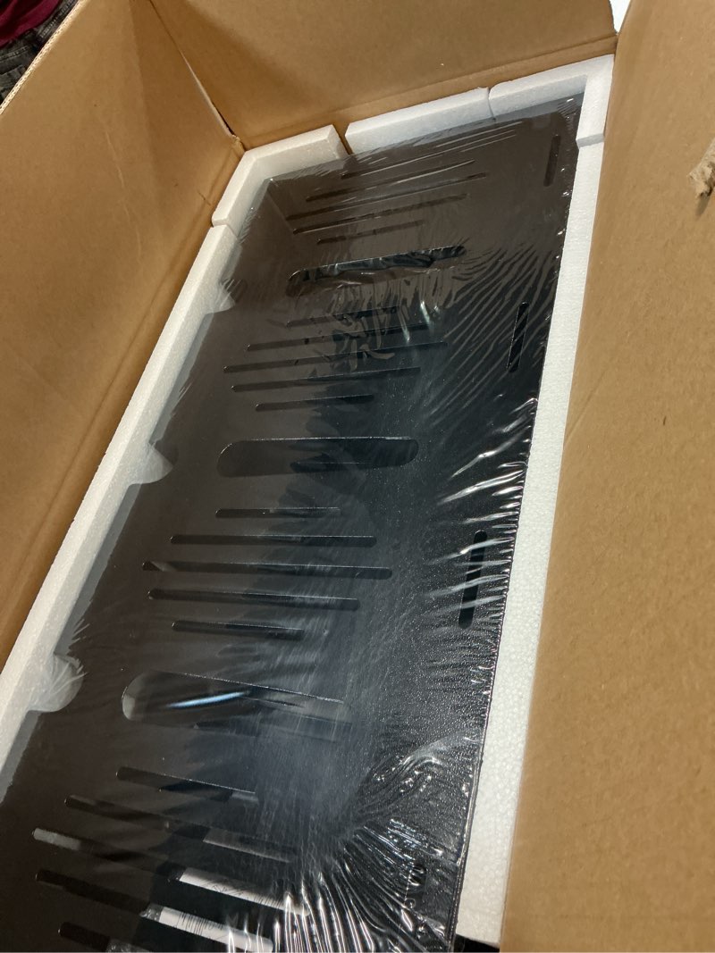 Condition photo showing New/Like New for 8-Pair Ski Storage Rack w/Width-Adjustable Fixing Bars, Heavy Duty Metal Freestanding Ski Rack - Ideal Organizer for Garage, Home and Store, 26" L ×18.1" W ×13.6" H 8 Pairs