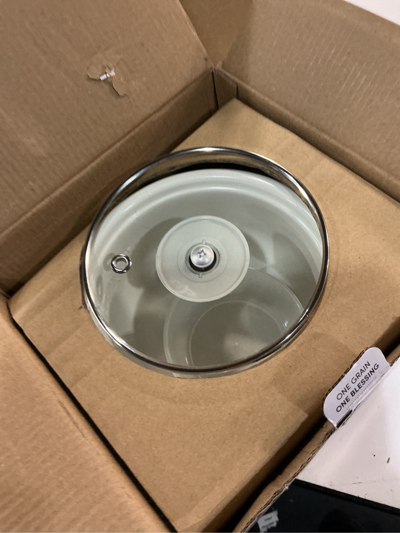 Condition photo showing Good Condition for aroma® mini rice cooker, 2-cup (uncooked) / 4-cup (cooked), grain cooker, soup maker, oatmeal cooker, auto keep warm, 1 qt, milk tea color