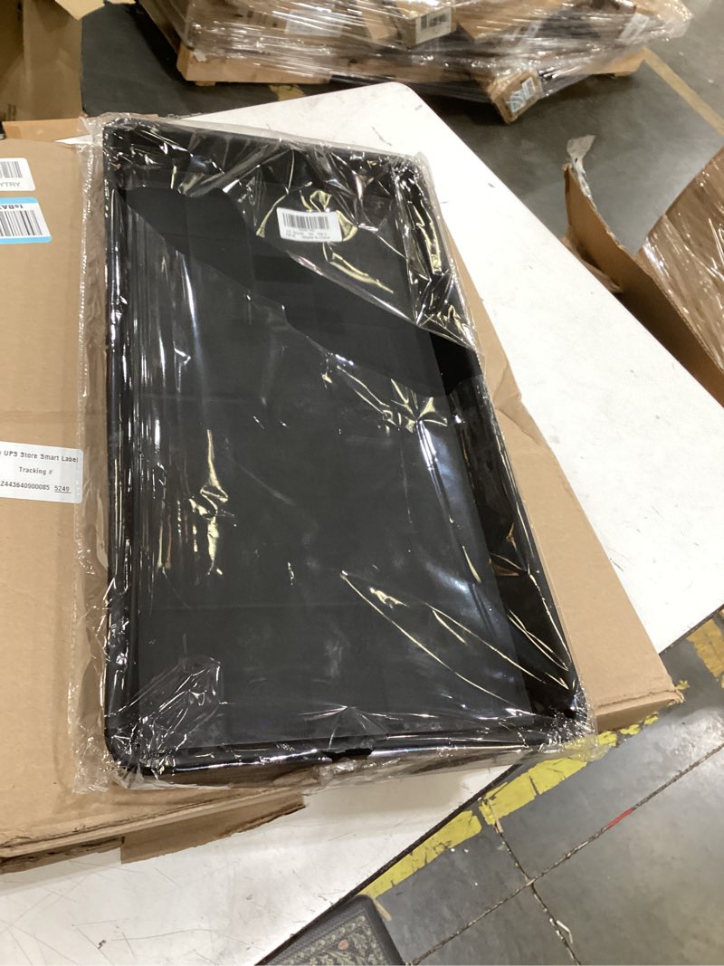 Condition photo showing Good Condition for vuwez 2 pack plant growing nursery 1020 trays, plant saucer tray, heavy sturdy seed starting trays, plant saucer for indoors no holes, seed starter growing tray (22"x11.2", black) 22'' x 11.2'' x 1.6'' (2 pack) black