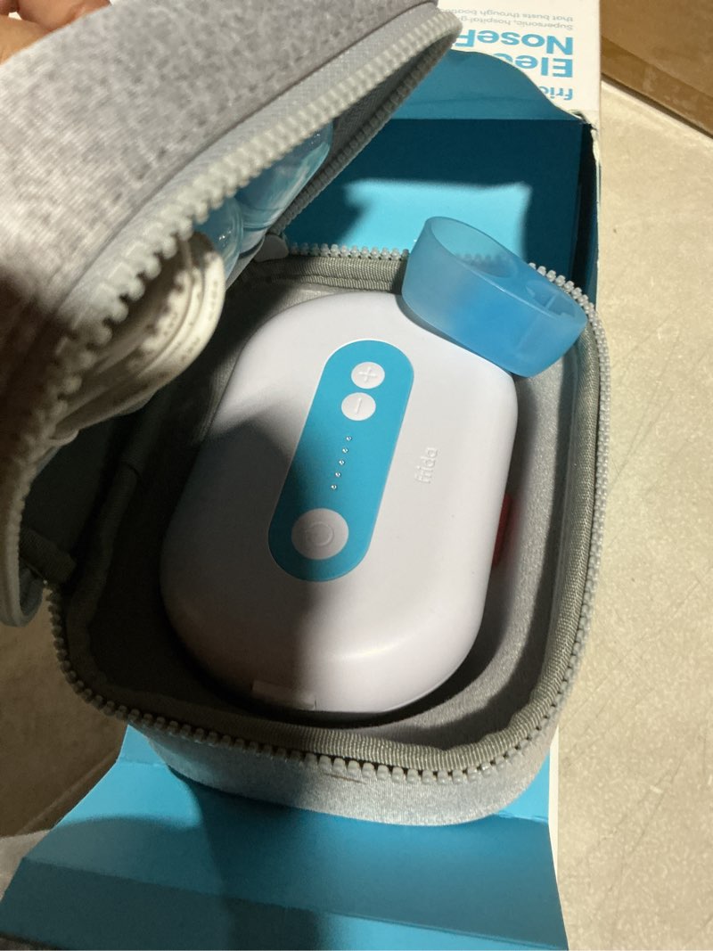 Condition photo showing Good Condition for Frida Baby Electric NoseFrida Pro Nasal Aspirator for Baby, Hospital Grade Suction, Nose Sucker for Baby & Toddler, Nasal Aspirator for Congestion Relief, 5 Suction Levels, 2 Tips, Cordless with Case
