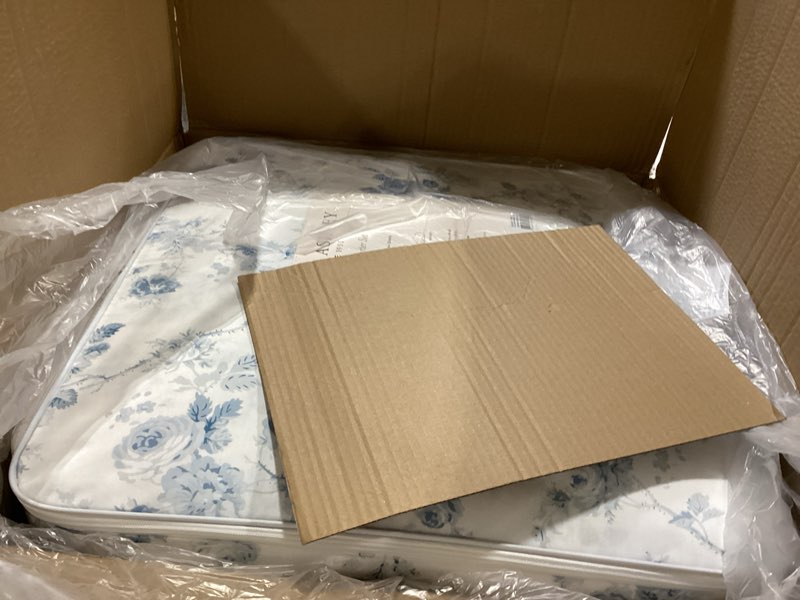 Condition photo showing Good Condition for laura ashley - king comforter set, reversible cotton bedding with matching shams, medium weight for year round use, oeko-tex certified (belinda blue) belinda blue king