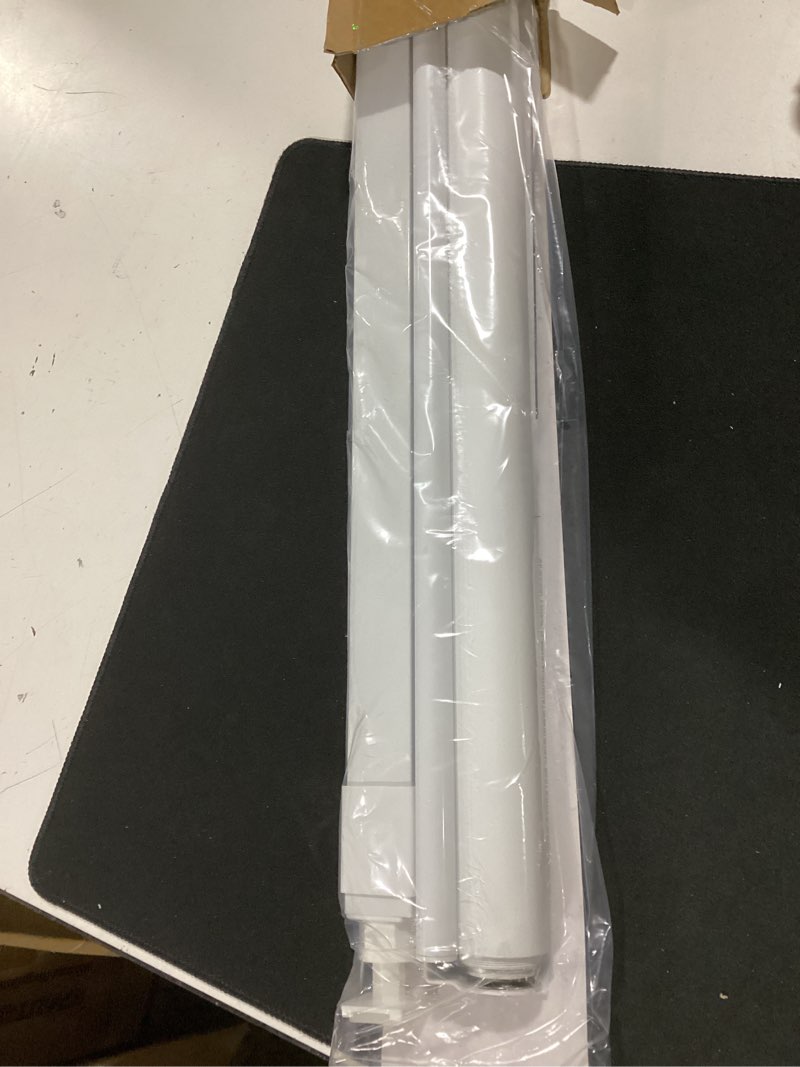 Condition photo showing Good Condition for lazblinds no drill blinds for indoor windows, blackout roller shades, cordless window blackout blinds, thermal insulated fabric uv protection for home and office, 28" w x 48" h, white blackout-white 28" w x 48" h
