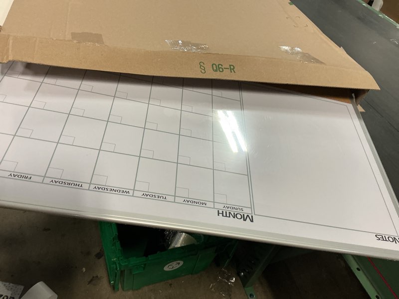 Condition photo showing Good Condition for vusign monthly calendar whiteboard dry erase cork board combo, 24" x 36" planning board, silver aluminium frame