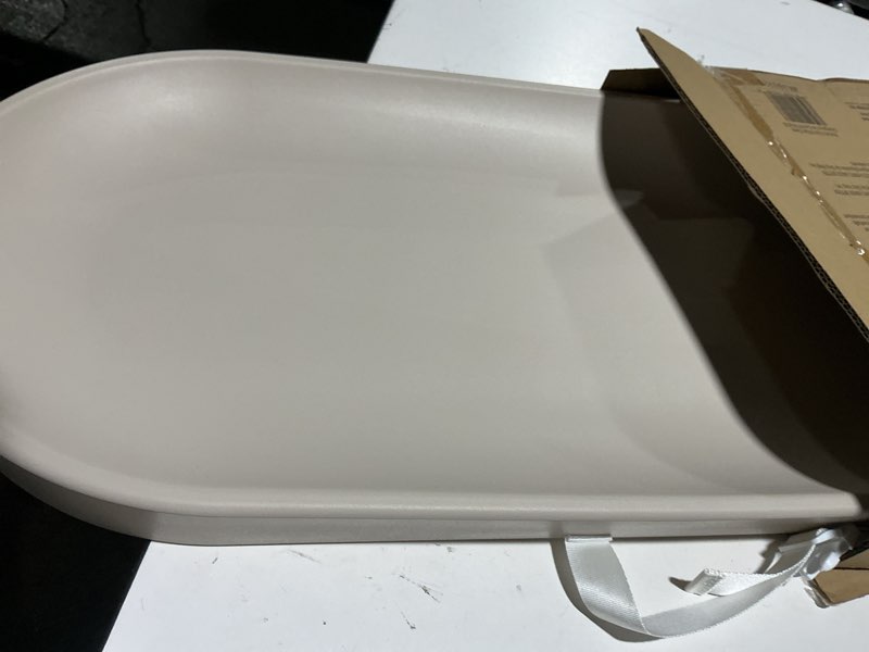 Condition photo showing Good Condition for COMOMY Baby Changing Pad for Dresser - Wipeable Changing Pad with Restraining Belt, Waterproof, Soft, Lightweight and Portable, Easy to Clean for On The Go Diaper Change, Oatmeal-Colored