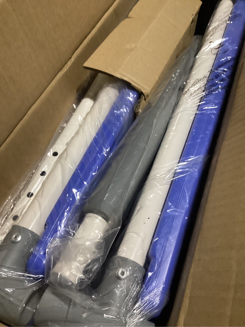 Condition photo showing Good Condition for Extra Long Step Stool with Handle for Elderly(22 Inch), Heavy Duty 2 Stepping Stool with Adjustable Handrails for High Beds, Non-Skid Platform Foot Stool for Adults, Seniors, Handicapped (Blue)