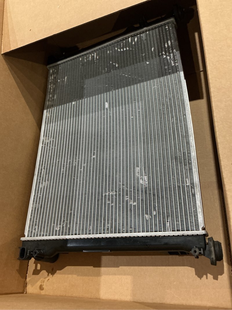 Condition photo showing As Is for nilight radiator for dodge charger challenger 2009 2010 2011 2012 2013 2014 2015 2016 2017 2018 2019 2020,chrysler 300 2009-2020 2.7l 3.5l 3.6l 5.7l 6.1l 6.4l v6 v8 awd rwd. dodge charger challenger 2009-2020