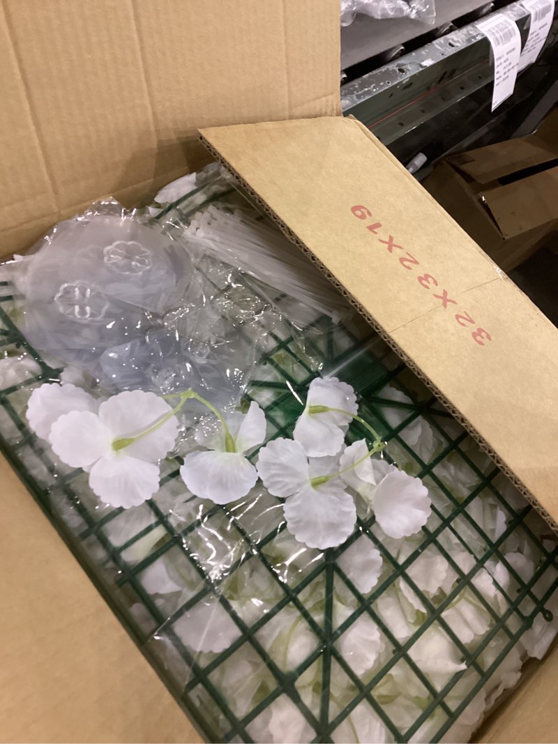 Faux flower wall panels