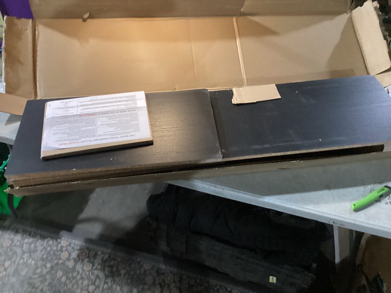 Condition photo showing New/Like New for Signature Design by Ashley Langdrew 8 Cube Storage Organizer or Bookcase, Black 8-Cube Black