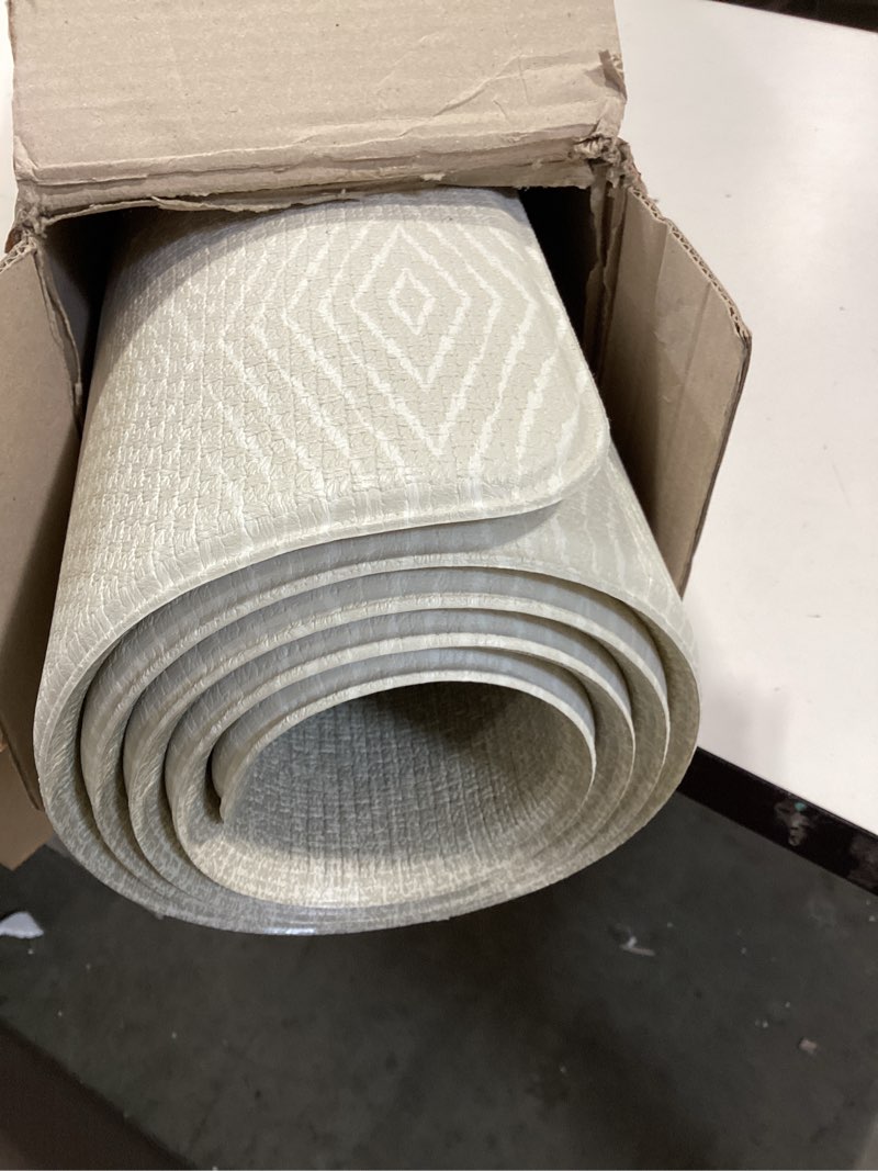 Condition photo showing Good Condition for baby care play mat (medium, hygge - aztec & arbor) 73" x 49" original one-piece reversible rollable waterproof play mat for infants, babies, toddler, and kids hygge - aztec & arbor medium