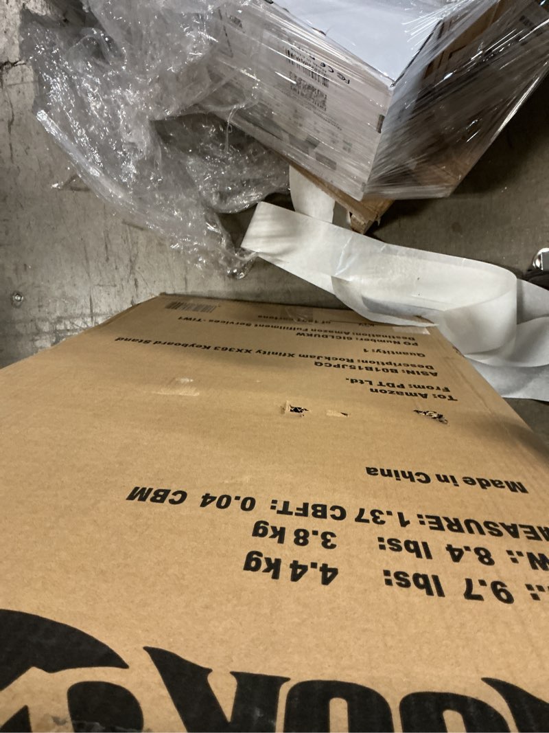 Condition photo showing Good Condition for RockJam Xfinity Heavy-Duty, Double-X, Pre-Assembled, Infinitely Adjustable Piano Keyboard Stand with Locking Straps Pre-Assembled Double Braced Keyboard Stand