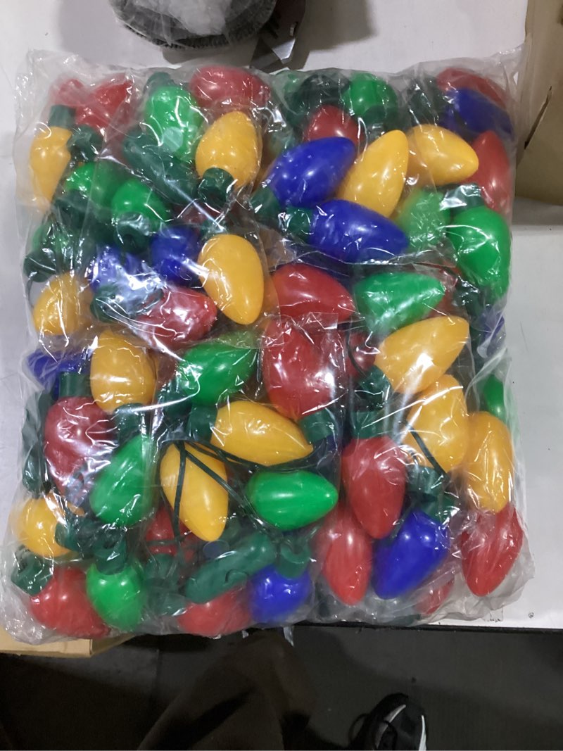 Condition photo showing New/Like New for QZYL 16 Pcs Christmas Light Up Necklace, Colorful Christmas Necklaces Bulk, 9 LED Bulbs Novelty Christmas Lights with 3 Flash Modes, Perfect for Xmas New Year Eve Party Favor Supplies Accessories