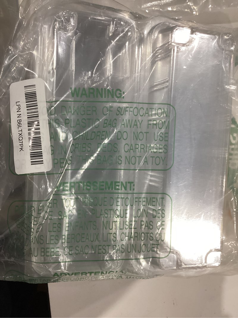 Condition photo showing As Is for 50 Pcs Transparent Cake Swiss Roll Container Food Container for Baking Plastic Containers with Lids 8.66 x 3.35 x 1.97“ Clear Cake Containers Disposable to Go Box for Restaurants Delivery Takeout