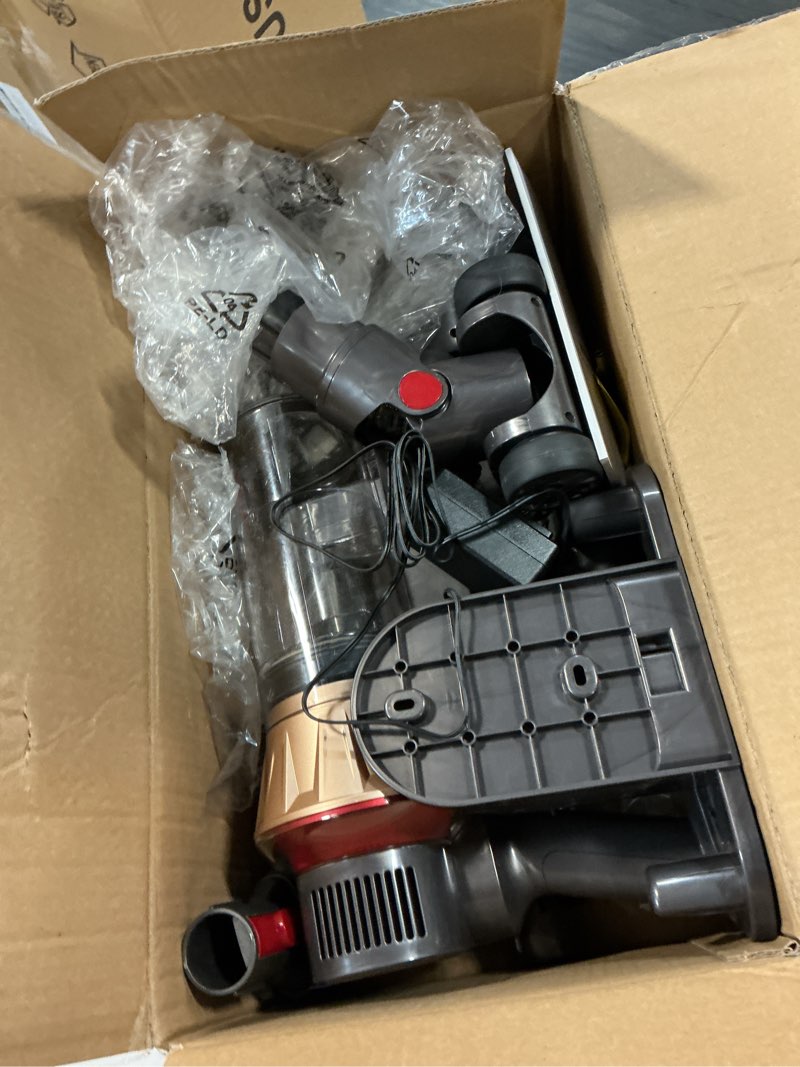 Condition photo showing As Is for vacuum cleaners for home, 650w 55kpa cordless vacuum cleaner, 75 mins 2l double dustcup stick vacuum cordless rechargeable, anti-tangle & wall mount charging, for hard floors carpet pet hair 1