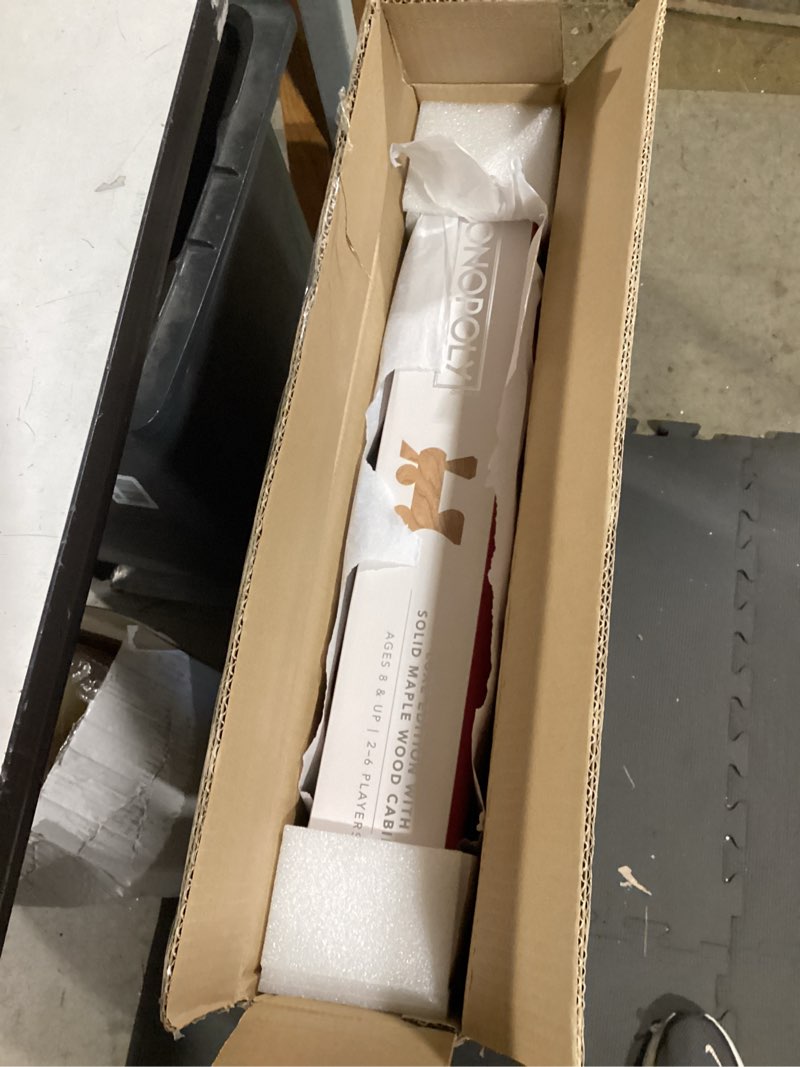 Condition photo showing New/Like New for ws game company monopoly luxe maple edition